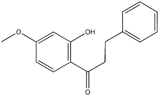 1-(2-hydroxy-4-methoxyphenyl)-3-phenyl-1-propanone Struktur