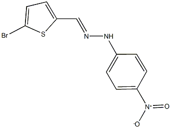 5-bromo-2-thiophenecarbaldehyde {4-nitrophenyl}hydrazone Struktur