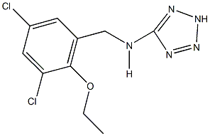 N-(3,5-dichloro-2-ethoxybenzyl)-N-(2H-tetraazol-5-yl)amine Struktur