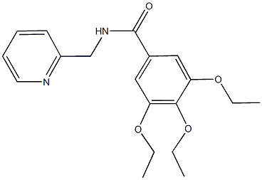 3,4,5-triethoxy-N-(2-pyridinylmethyl)benzamide Struktur