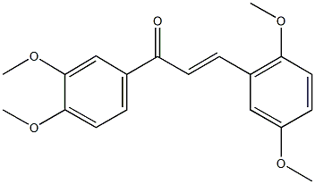 3-(2,5-dimethoxyphenyl)-1-(3,4-dimethoxyphenyl)-2-propen-1-one Struktur