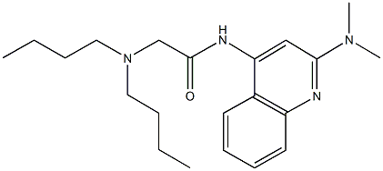 2-(dibutylamino)-N-[2-(dimethylamino)-4-quinolinyl]acetamide Struktur