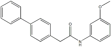 2-[1,1'-biphenyl]-4-yl-N-(3-methoxyphenyl)acetamide Struktur