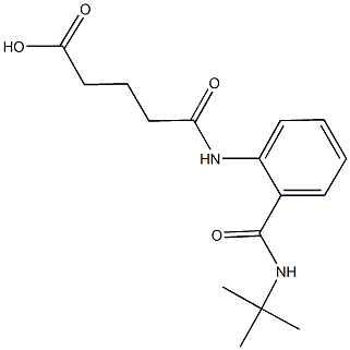 5-{2-[(tert-butylamino)carbonyl]anilino}-5-oxopentanoic acid Struktur