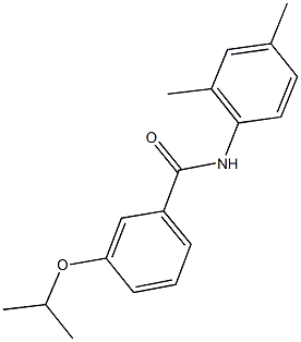 N-(2,4-dimethylphenyl)-3-isopropoxybenzamide Struktur