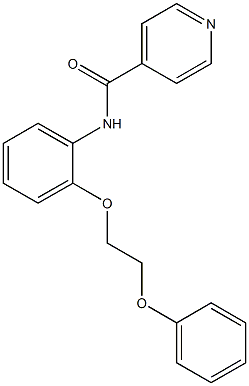 N-[2-(2-phenoxyethoxy)phenyl]isonicotinamide Struktur