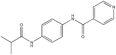 N-[4-(isobutyrylamino)phenyl]isonicotinamide Struktur