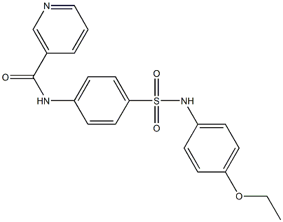 N-{4-[(4-ethoxyanilino)sulfonyl]phenyl}nicotinamide Struktur