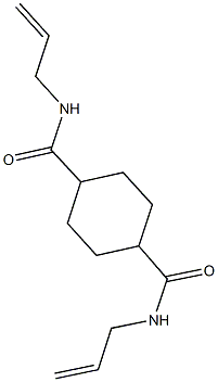 N~1~,N~4~-diallyl-1,4-cyclohexanedicarboxamide Struktur