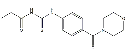 N-isobutyryl-N'-[4-(4-morpholinylcarbonyl)phenyl]thiourea Struktur