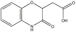 (3-OXO-3,4-DIHYDRO-2H-1,4-BENZOXAZIN-2-YL)ACETIC ACID Struktur