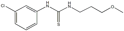 N-(3-chlorophenyl)-N'-(3-methoxypropyl)thiourea Struktur