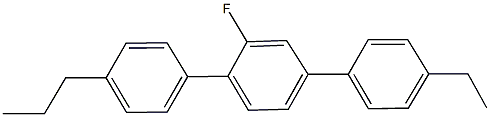 4''-ethyl-2-fluoro-4'-propyl-1,1':4,1''-triphenyl Struktur