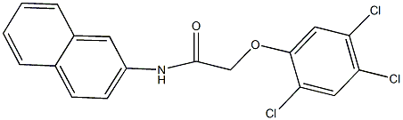 N-(2-naphthyl)-2-(2,4,5-trichlorophenoxy)acetamide Struktur