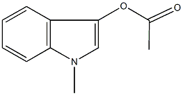 1-methyl-1H-indol-3-yl acetate Struktur