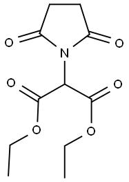 diethyl 2-(2,5-dioxopyrrolidin-1-yl)malonate Struktur