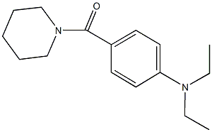 N,N-diethyl-N-[4-(1-piperidinylcarbonyl)phenyl]amine Struktur