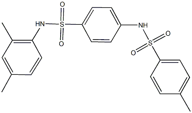 N-(2,4-dimethylphenyl)-4-{[(4-methylphenyl)sulfonyl]amino}benzenesulfonamide Struktur