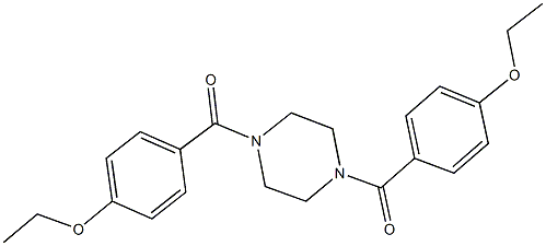 1,4-bis(4-ethoxybenzoyl)piperazine Struktur