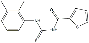 N-(2,3-dimethylphenyl)-N'-(2-thienylcarbonyl)thiourea Struktur