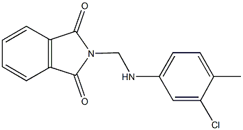 2-[(3-chloro-4-methylanilino)methyl]-1H-isoindole-1,3(2H)-dione Struktur