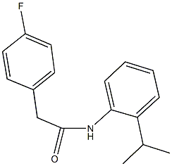 2-(4-fluorophenyl)-N-(2-isopropylphenyl)acetamide Struktur