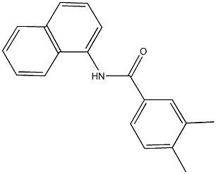 3,4-dimethyl-N-(1-naphthyl)benzamide Struktur