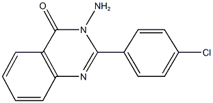 3-amino-2-(4-chlorophenyl)-4(3H)-quinazolinone Struktur