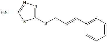 5-(cinnamylsulfanyl)-1,3,4-thiadiazol-2-ylamine Struktur