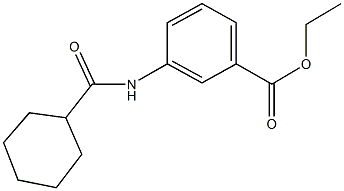 ethyl 3-[(cyclohexylcarbonyl)amino]benzoate Struktur