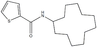 N-cyclododecyl-2-thiophenecarboxamide Struktur