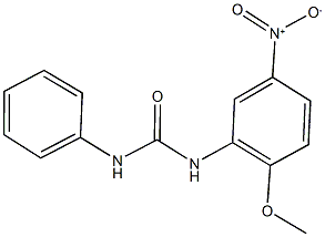 N-{5-nitro-2-methoxyphenyl}-N'-phenylurea Struktur