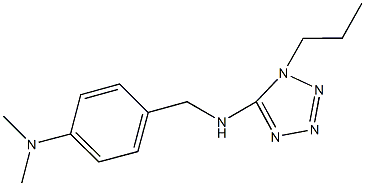 N-[4-(dimethylamino)benzyl]-N-(1-propyl-1H-tetraazol-5-yl)amine Struktur