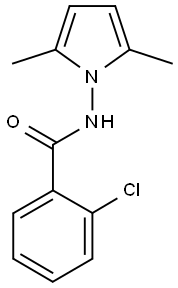 2-chloro-N-(2,5-dimethyl-1H-pyrrol-1-yl)benzamide Struktur