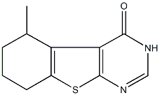 5-methyl-5,6,7,8-tetrahydro[1]benzothieno[2,3-d]pyrimidin-4(3H)-one Struktur