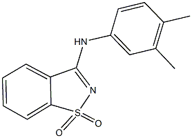 N-(3,4-dimethylphenyl)-N-(1,1-dioxido-1,2-benzisothiazol-3-yl)amine Struktur