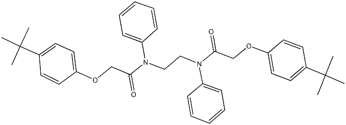 2-(4-tert-butylphenoxy)-N-(2-{[(4-tert-butylphenoxy)acetyl]anilino}ethyl)-N-phenylacetamide Struktur