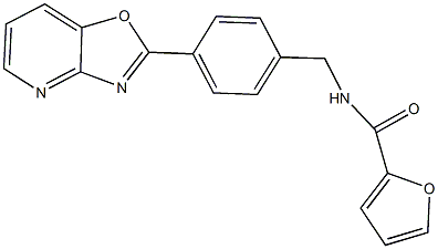 N-(4-[1,3]oxazolo[4,5-b]pyridin-2-ylbenzyl)-2-furamide Struktur