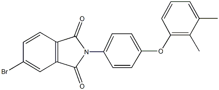 5-bromo-2-[4-(2,3-dimethylphenoxy)phenyl]-1H-isoindole-1,3(2H)-dione Structure