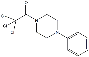 1-phenyl-4-(trichloroacetyl)piperazine Struktur