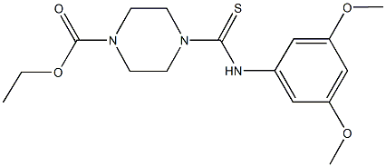 ethyl 4-[(3,5-dimethoxyanilino)carbothioyl]piperazine-1-carboxylate Struktur