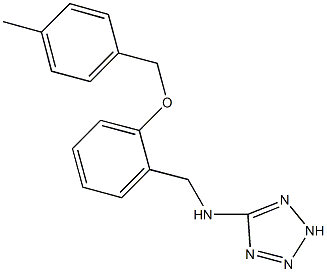 N-{2-[(4-methylbenzyl)oxy]benzyl}-N-(2H-tetraazol-5-yl)amine Struktur