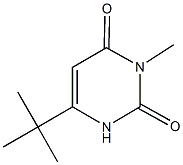 6-tert-butyl-3-methyl-2,4(1H,3H)-pyrimidinedione Struktur