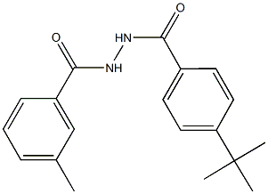 4-tert-butyl-N'-(3-methylbenzoyl)benzohydrazide Struktur