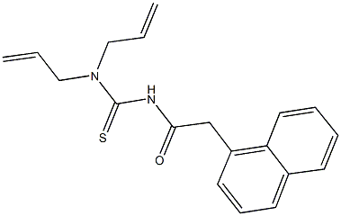 N,N-diallyl-N'-(1-naphthylacetyl)thiourea Struktur