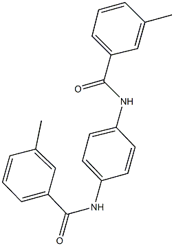 3-methyl-N-{4-[(3-methylbenzoyl)amino]phenyl}benzamide Struktur