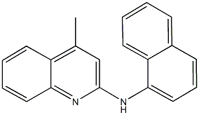 N-(4-methyl-2-quinolinyl)-N-(1-naphthyl)amine Struktur