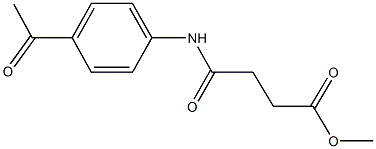 methyl 4-(4-acetylanilino)-4-oxobutanoate Struktur