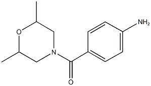 4-[(2,6-dimethyl-4-morpholinyl)carbonyl]aniline Struktur