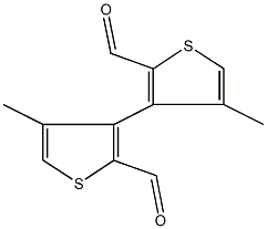 2,2'-formyl-4,4'-methyl-3,3'-bithiophene Struktur